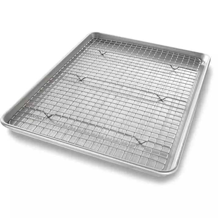 Pan Half Sheet Pan & Baking Rack Set