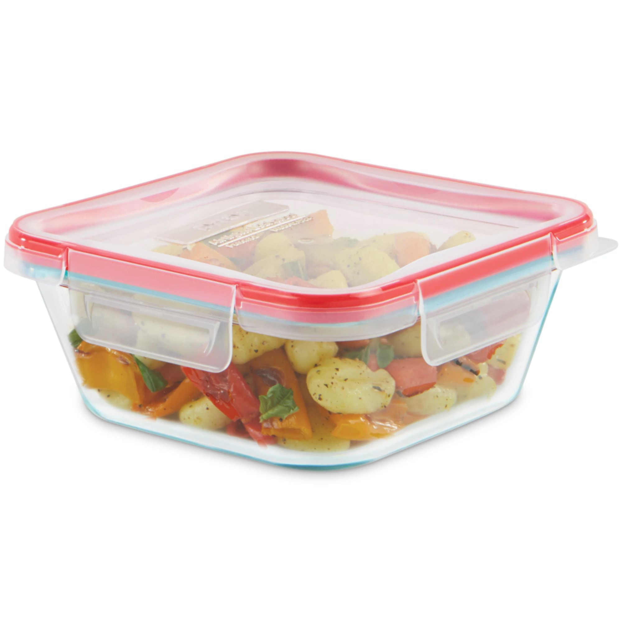 eeousa 4-cup Square Glass Storage
